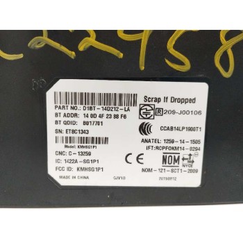 Recambio de modulo electronico para ford tourneo courier (c4a) 1.5 tdci cat referencia OEM IAM D1BT14D212LA  