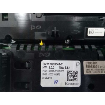 Recambio de mando climatizador para bmw 7 (f01, f02, f03, f04) 750 i, li referencia OEM IAM 9233648 INCLUYE MANDO RADIO 