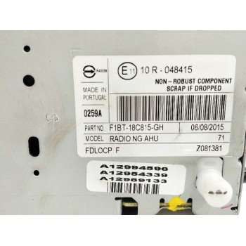 Recambio de sistema audio / radio cd para ford tourneo courier (c4a) 1.5 tdci cat referencia OEM IAM F1BT18C815GH  