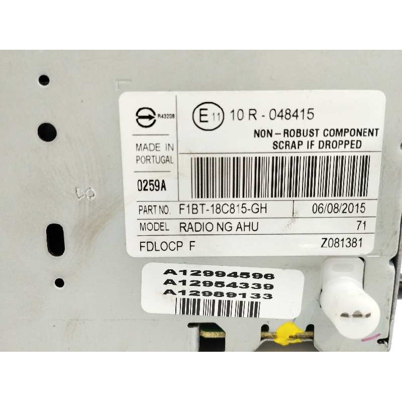SISTEMA AUDIO / RADIO CD
