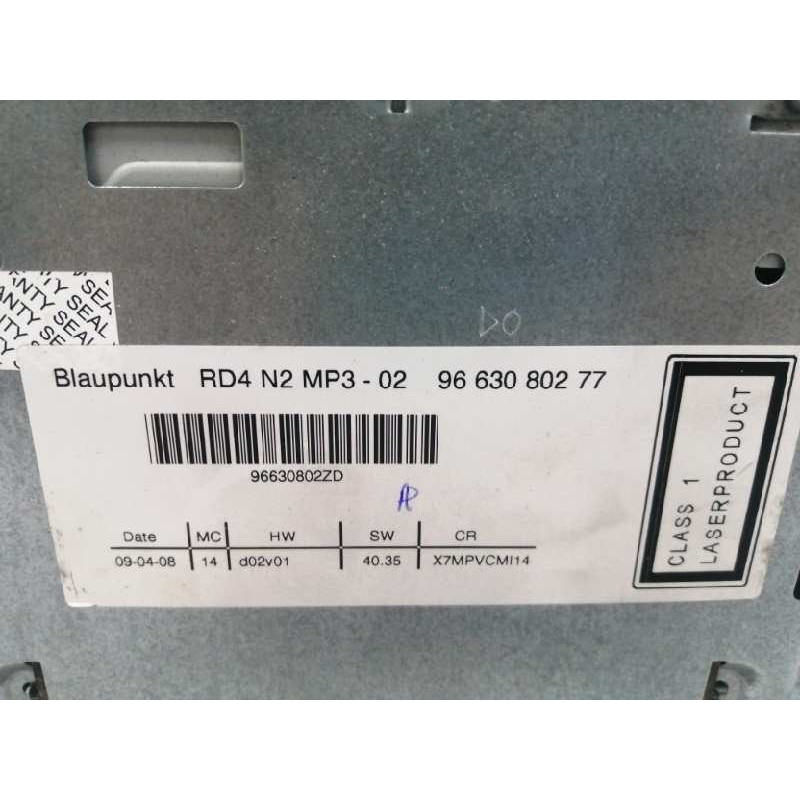 SISTEMA AUDIO / RADIO CD