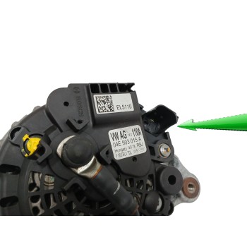Recambio de alternador para seat leon st (5f8) 1.5 16v tsi act referencia OEM IAM 04E903015A ENCHUFE DAÑADO 110A