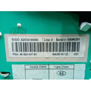 Recambio de cuadro instrumentos para peugeot 207 confort referencia OEM IAM 9662904780 A2C53190340 