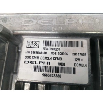 Recambio de centralita motor uce para citroën c5 station wagon 2.0 hdi fap cat (rhr / dw10bted4) referencia OEM IAM 9665843380 H
