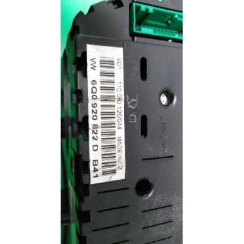 Recambio de cuadro instrumentos para volkswagen polo (9n1) gt referencia OEM IAM 6Q0920822D  