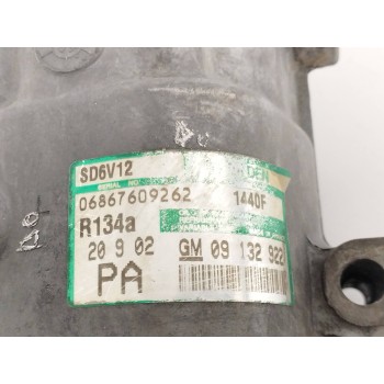 Recambio de compresor aire acondicionado para opel astra g coupé 2.2 16v dti cat (y 22 dtr / l50) referencia OEM IAM 09132922  S