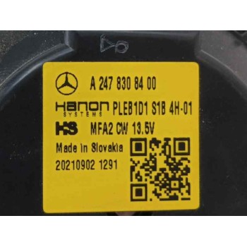 Recambio de motor calefaccion para mercedes-benz gla (h247) gla 200 d (247.712) referencia OEM IAM A2478308400  