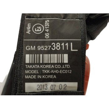 Recambio de cinturon seguridad trasero izquierdo para chevrolet trax 1.7 diesel cat referencia OEM IAM 95273811  