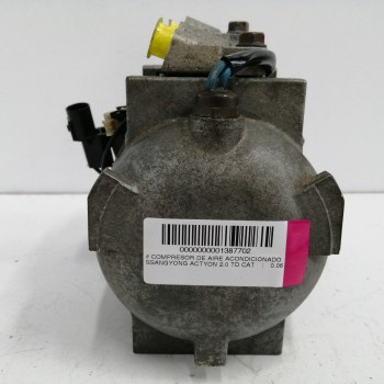 Recambio de compresor aire acondicionado para ssangyong actyon 2.0 td cat referencia OEM IAM   
