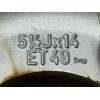 Recambio de llanta para opel astra f berlina 1.8 16v referencia OEM IAM LU 5,5JX14 ET49 90486680