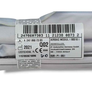 Recambio de airbag cortina delantero izquierdo para mercedes-benz gla (h247) gla 200 d (247.712) referencia OEM IAM A2478607303 