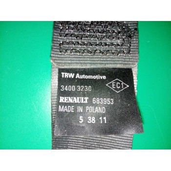 Recambio de cinturon seguridad trasero derecho para renault clio iii yahoo! referencia OEM IAM 683953 34003230 
