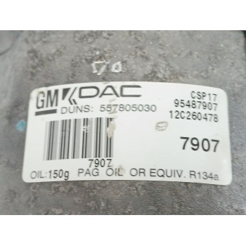 Recambio de compresor aire acondicionado para opel antara a (l07) 2.2 cdti referencia OEM IAM 557805030  95487907