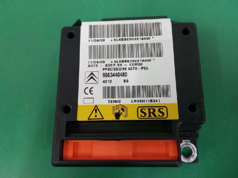 Recambio de centralita airbag para citroën c6 exclusive referencia OEM IAM 9663440480  