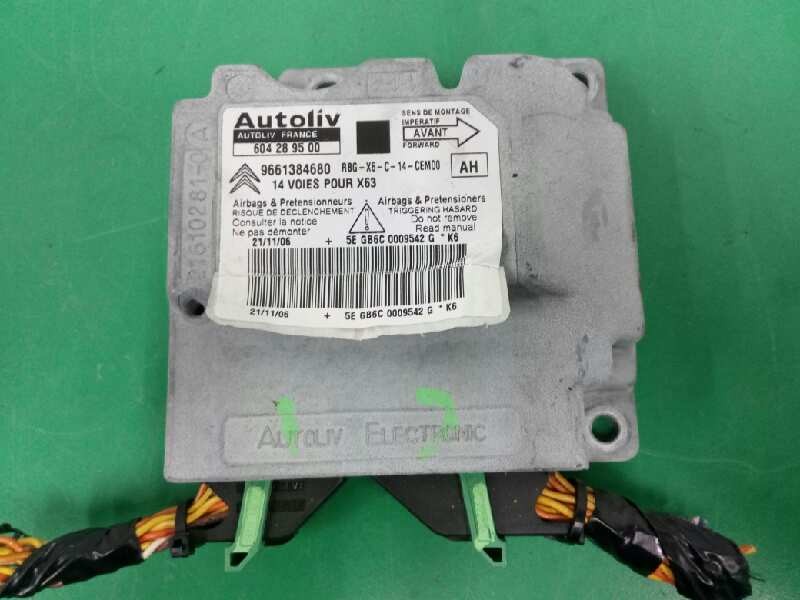 Recambio de centralita airbag para citroën c6 exclusive referencia OEM IAM 9661384680 604289500 