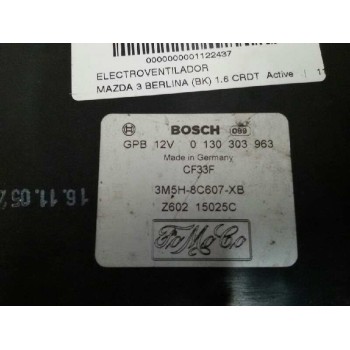 Recambio de electroventilador para mazda 3 berlina (bk) 1.6 crdt active referencia OEM IAM 3M5H8C607XB 0130303963 