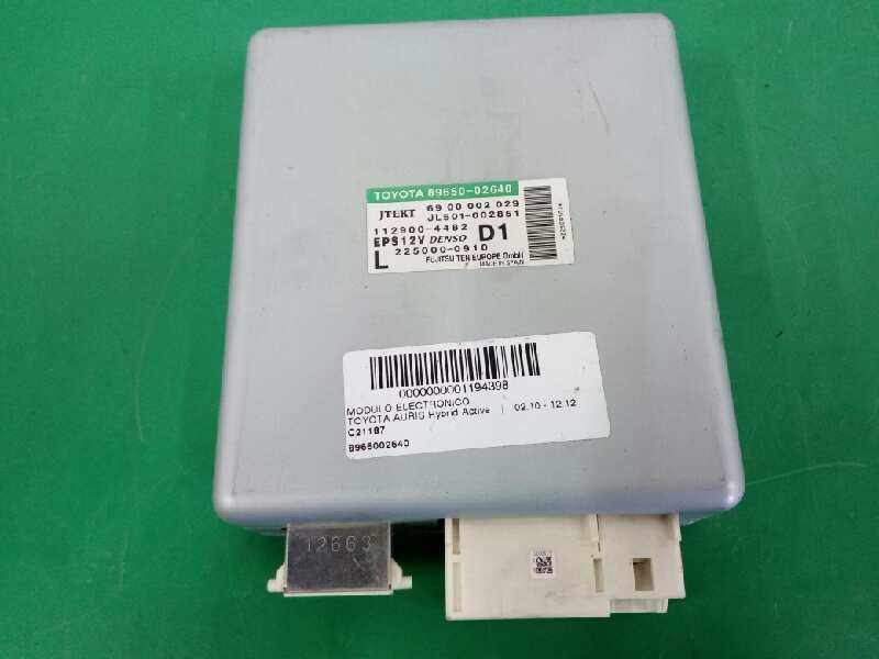 Recambio de modulo electronico para toyota auris hybrid active referencia OEM IAM 8965002640 6900002029 