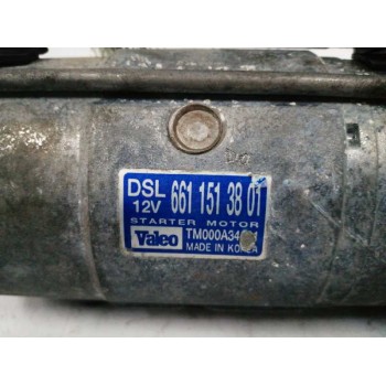 Recambio de motor arranque para ssangyong actyon 2.0 td cat referencia OEM IAM 6611513801 TM000A34001 
