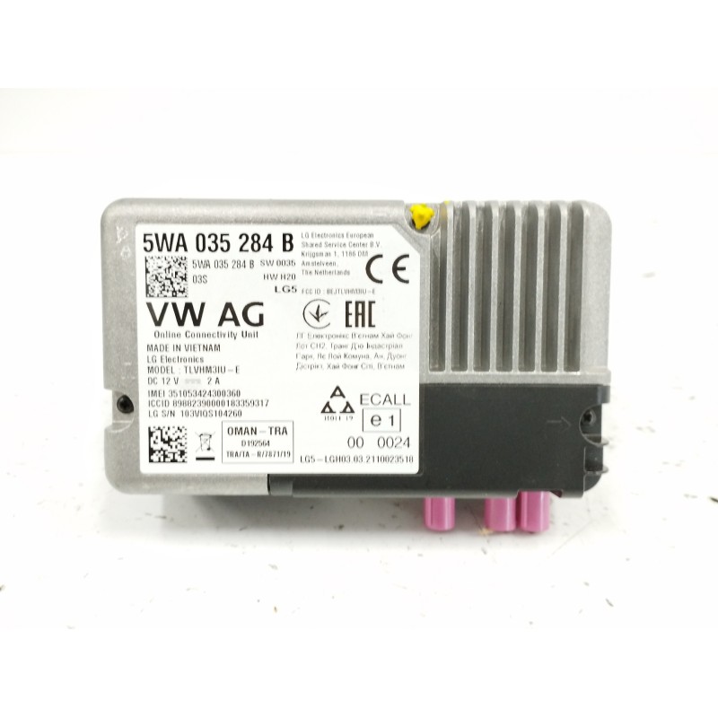 Recambio de modulo electronico para seat arona (kj7, kjp) 1.0 tsi referencia OEM IAM  CONTROL PARA SERVICIOS EN LINEA 