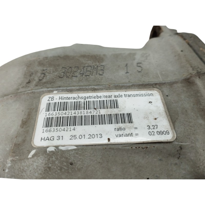 DIFERENCIAL TRASERO 204012 KM RELACION 3.27