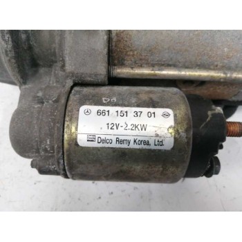 Recambio de motor arranque para ssangyong rodius 2.7 turbodiesel cat referencia OEM IAM 6611513701  