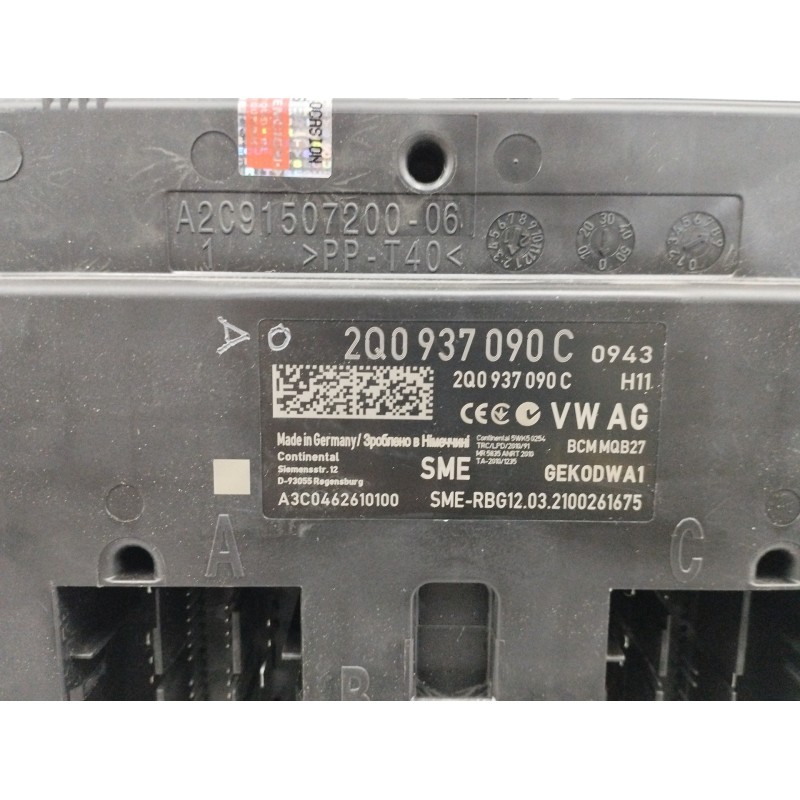MODULO ELECTRONICO SISTEMA CONFORT Y RED A BORDO A2C0462610100