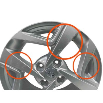 Recambio de llanta para hyundai i10 iii (ac3, ai3) 1.0 mpi referencia OEM IAM 52910K7100 15X6JH2 OFFSET48 4H 4X100