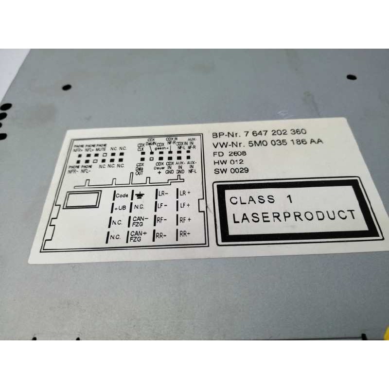 SISTEMA AUDIO / RADIO CD 7647202360