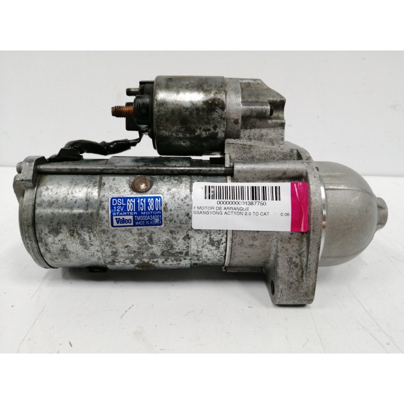 Recambio de motor arranque para ssangyong actyon 2.0 td cat referencia OEM IAM   