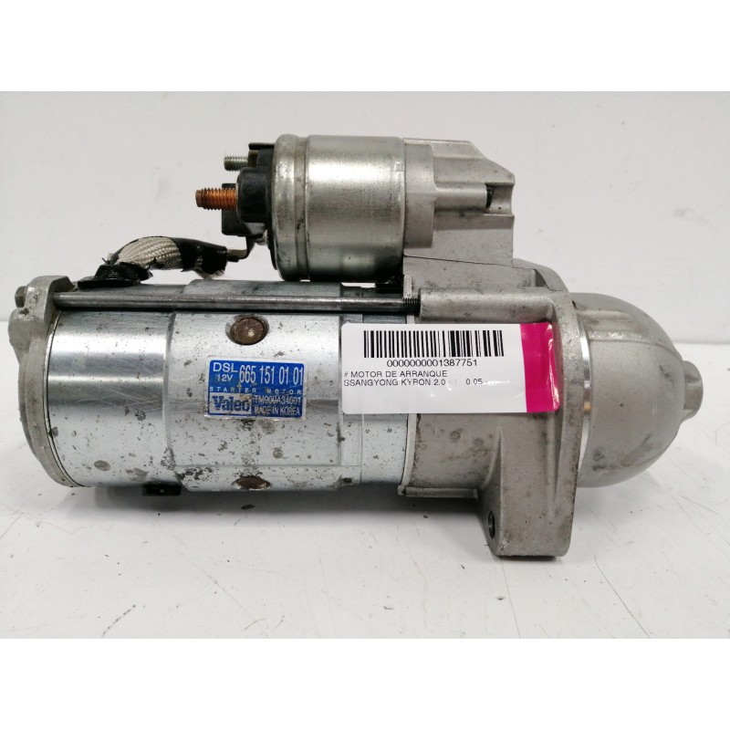 Recambio de motor arranque para ssangyong kyron 2.0 referencia OEM IAM   
