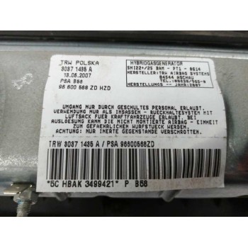Recambio de airbag delantero izquierdo para citroën c4 picasso sx referencia OEM IAM 96600568ZD DE RODILLAS 