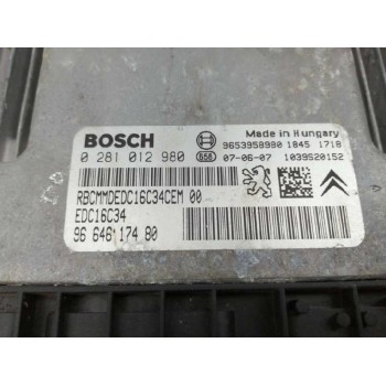 Recambio de centralita motor uce para citroën c4 picasso sx referencia OEM IAM 9664617480 0281012980 