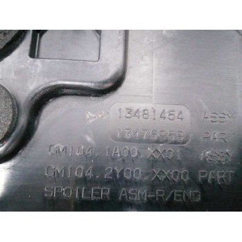 Recambio de aleron trasero para opel crossland x referencia OEM IAM 13481454 NEGRO 