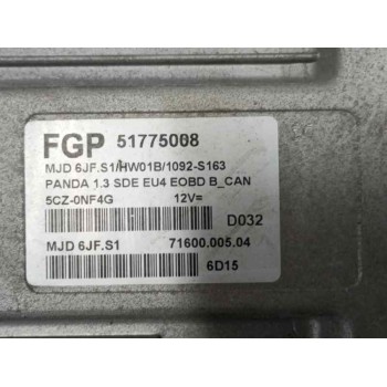 Recambio de centralita motor uce para fiat panda (169) 1.3 jtd cat referencia OEM IAM 51775008  