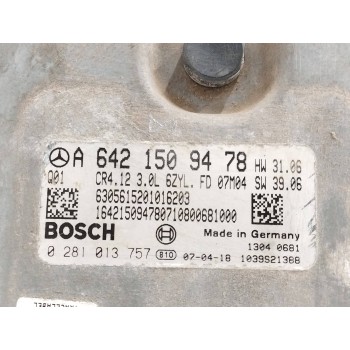 Recambio de centralita motor uce para mercedes-benz clase m (w164) 3.0 cdi cat referencia OEM IAM A6421509478 0281013757 