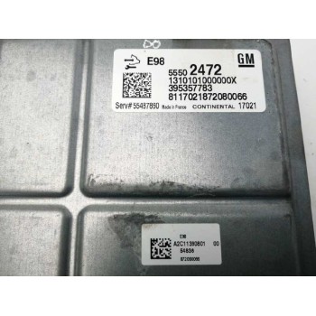 Recambio de centralita motor uce para opel insignia grand sport 1.6 cdti dpf referencia OEM IAM 55502472 395357783 A2C11390801