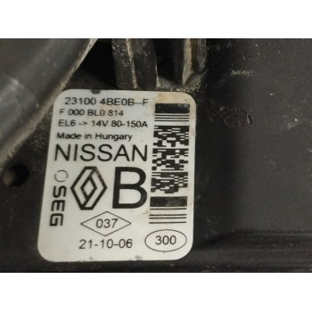 Recambio de alternador para nissan x-trail (t32) 1.6 dci turbodiesel cat referencia OEM IAM 231004BE06 150A 