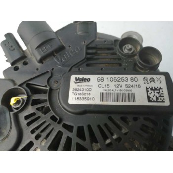Recambio de alternador para peugeot partner kombi 1.6 blue-hdi fap referencia OEM IAM 9810525380 CL15 TG15S218