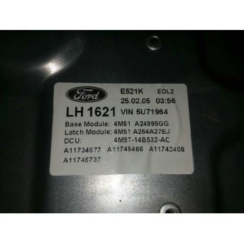 Recambio de elevalunas delantero derecho para ford focus berlina (cap) trend referencia OEM IAM TIJERA 1430352 CARIBE JUEGO TIJE