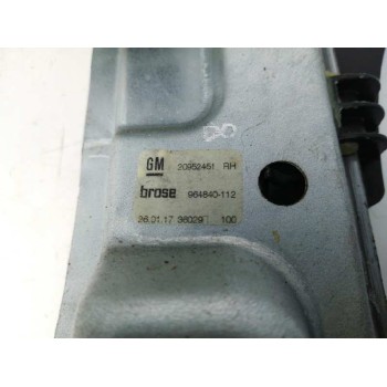 Recambio de elevalunas trasero derecho para opel insignia grand sport 1.6 cdti dpf referencia OEM IAM 20952451 964840112 9102802