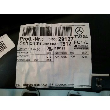 Recambio de guarnecido puerta trasera izquierda para mercedes-benz clase c (w204) familiar c 220 t cdi blueefficiency (204.202) 