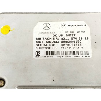 Recambio de modulo electronico para mercedes-benz clase m (w164) 3.0 cdi cat referencia OEM IAM A2118703926  