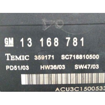 Recambio de modulo electronico para opel vectra c berlina elegance referencia OEM IAM 13168781 359171 