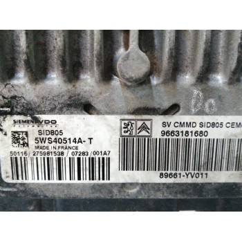 Recambio de centralita motor uce para citroën c1 1.4 hdi cat (8ht / dv4td) referencia OEM IAM 9663181680  