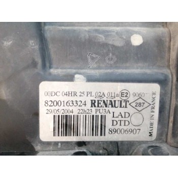 Recambio de faro derecho para renault laguna ii (bg0) 2.0 referencia OEM IAM 8200163324 XENON SIN CENTRALITA 