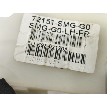 Recambio de cerradura puerta delantera izquierda para honda civic berlina 5 (fk) 1.8 vtec cat referencia OEM IAM 72151SMGG0  