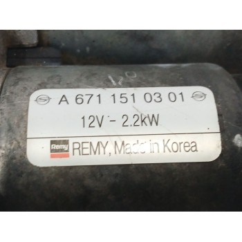 Recambio de motor arranque para ssangyong rodius ii 2.2 xdi referencia OEM IAM A6711510301  
