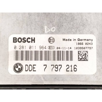 Recambio de centralita motor uce para bmw serie 1 berlina (e81/e87) 2.0 16v diesel cat referencia OEM IAM 7797216 0281011964 