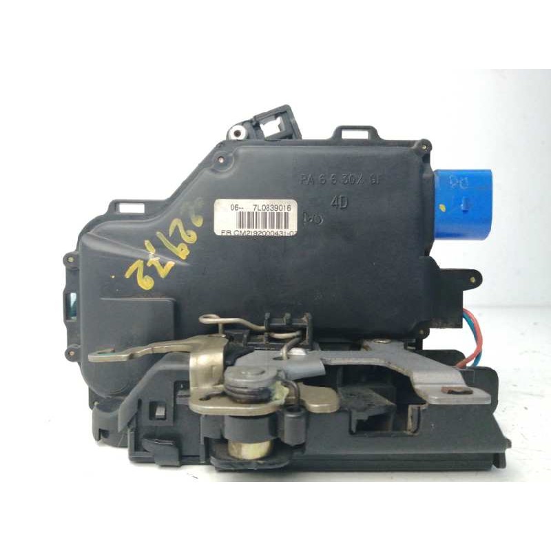 Recambio de cerradura puerta trasera derecha para seat altea (5p1) 1.9 tdi referencia OEM IAM 7L0839016  