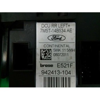 Recambio de motor elevalunas trasero izquierdo para ford kuga (cbv) trend referencia OEM IAM 7M5T14B534AE 942413104 